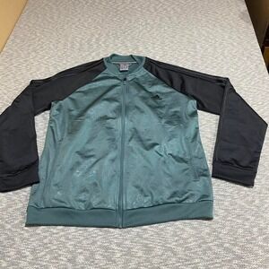 Adidas Firebird Floral green and black track jacket women Size XL. SKU965